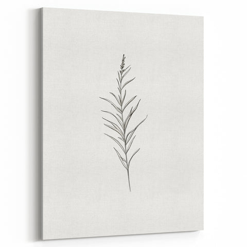 Minimalist Botanical Wall Art - Elegant Floral Design for Modern Decor