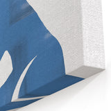 Minimalist Wall Art - Blue Silhouette for Modern and Contemporary Decor