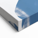 Minimalist Wall Art - Blue Silhouette for Modern and Contemporary Decor