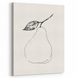 Minimalist Wall Art - Elegant Pear Line Drawing for Modern Home Decor