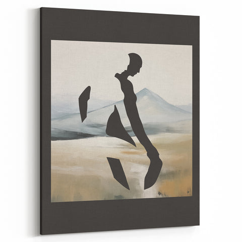 Abstract Minimalist Wall Art - Figure and Landscape Design for Modern Decor