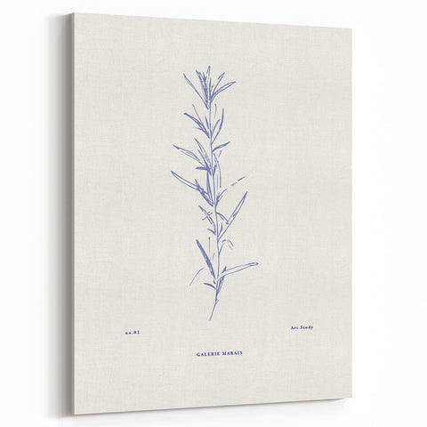 Minimalist Botanical Study – Elegant Floral Line Art for Modern Decor