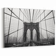 Brooklyn Bridge Black and White Art - NYC Photography for Modern Decor