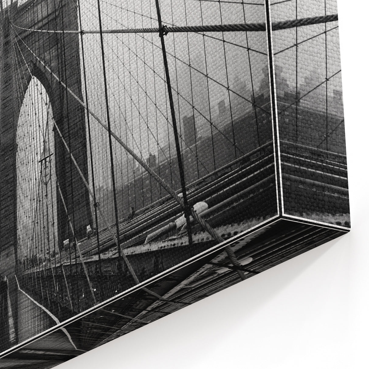 Brooklyn Bridge Black and White Art - NYC Photography for Modern Decor