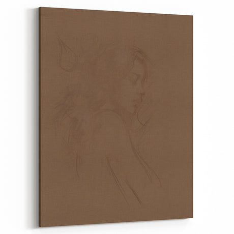Modern Minimalist Wall Art – Elegant Female Sketch for Simple Decor