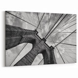 Brooklyn Bridge Black and White Art - Modern NYC Photography for Home Decor