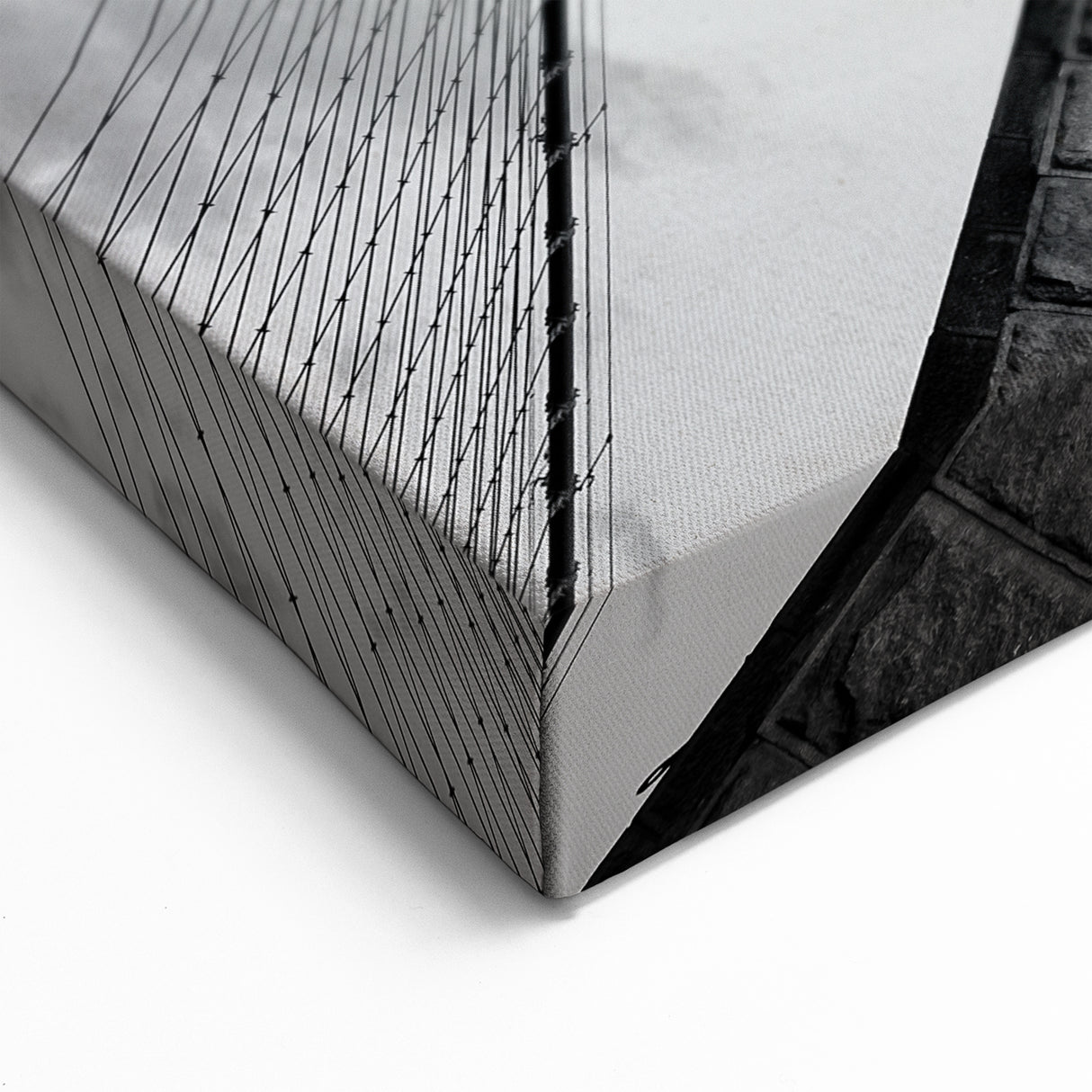 Brooklyn Bridge Black and White Art - Modern NYC Photography for Home Decor