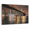 Brooklyn Bridge Night Skyline Art - NYC Photography for Modern Wall Decor