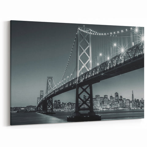 Framed San Francisco Photography – Bay Bridge Wall Art California Scene