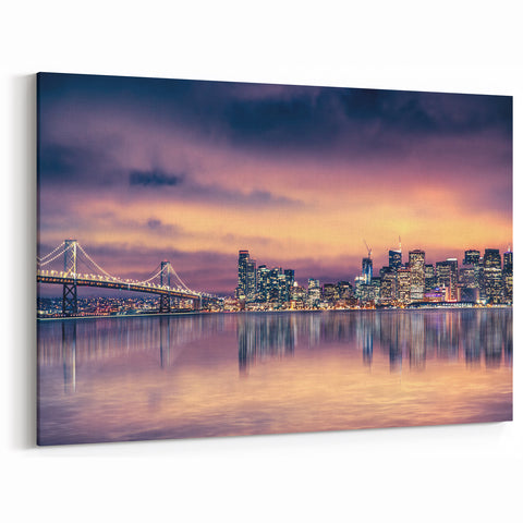 San Francisco Bay Area Art – Vibrant Cityscape Wall Art California Scene