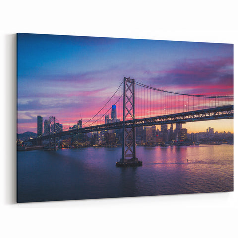 Iconic San Francisco Landmarks – Sunset Bridge Wall Art California