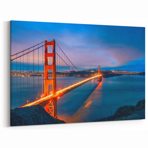 California Cityscape Art – Golden Gate Bridge Wall Art San Francisco