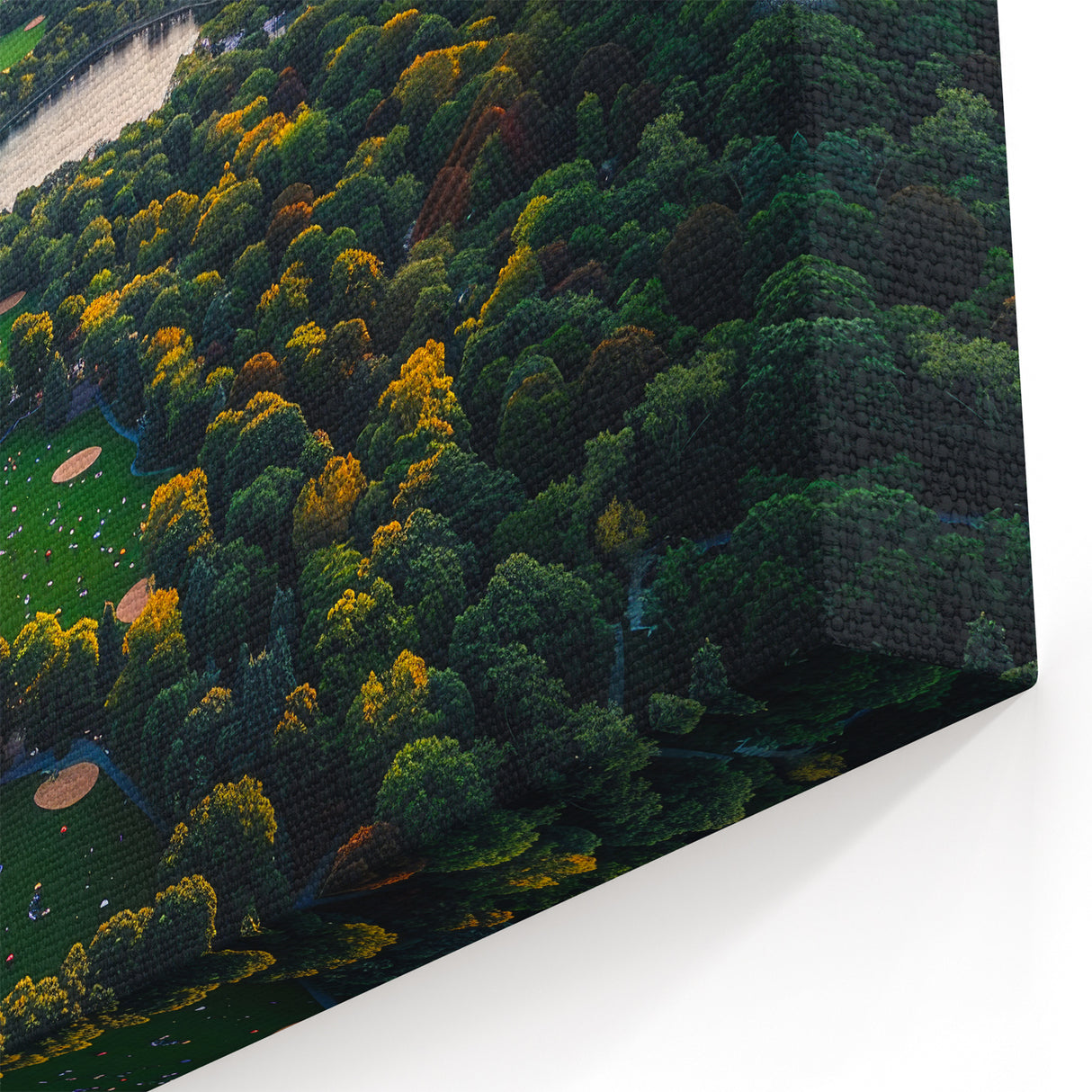 Central Park Wall Art - Aerial View NYC Skyline Sunset Photography Print