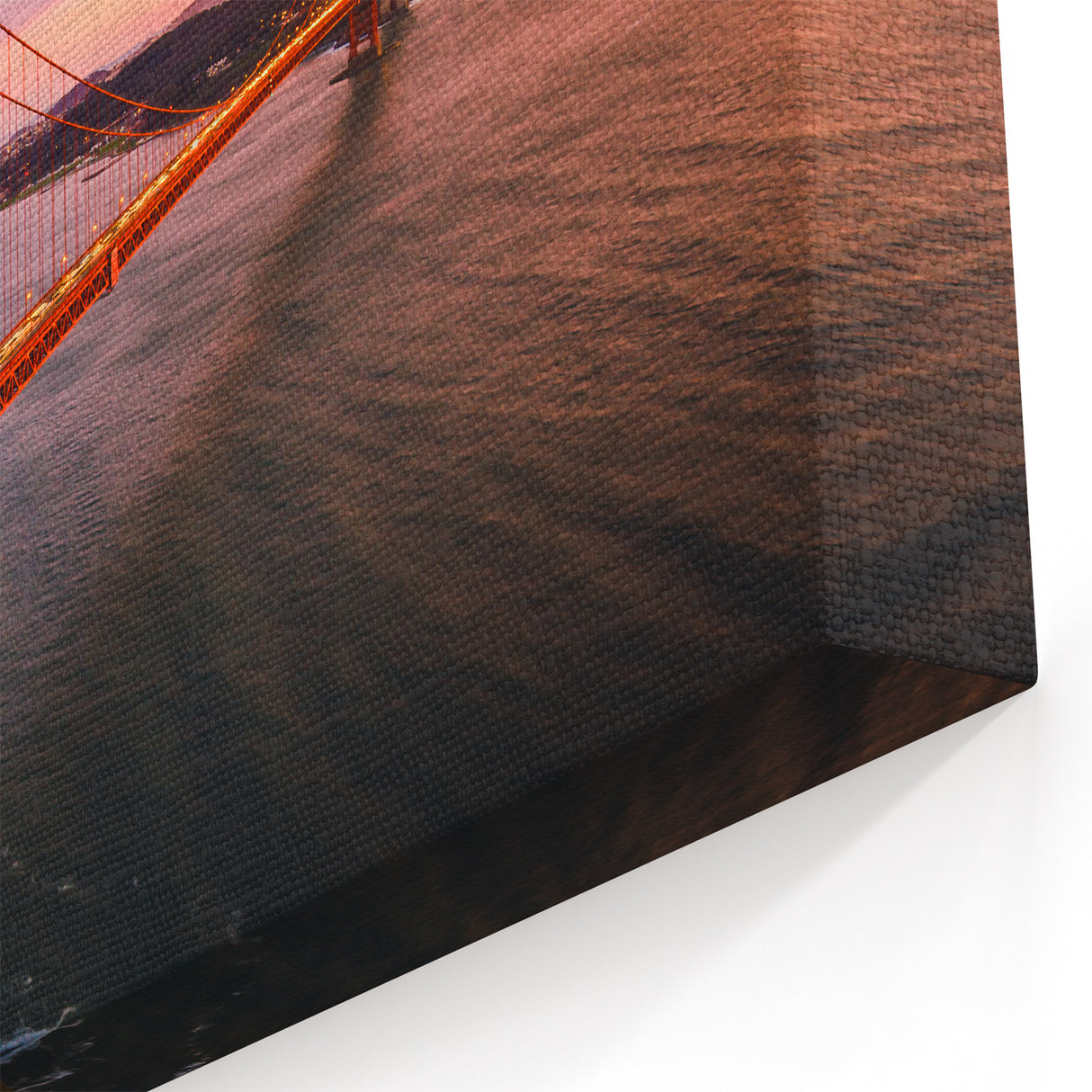Golden Gate Bridge Canvas – Sunset Wall Art San Francisco California