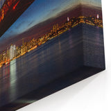 San Francisco Skyline Prints – Bay Bridge Wall Art California Night Scene