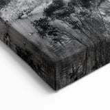 Central Park Wall Art - Black and White Bow Bridge Photography Canvas Print