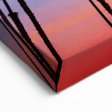 California Beach Scenes - Twilight Palm Trees Coastal Art Print