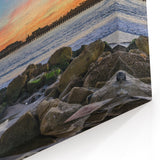 California Beach Sunset - Santa Barbara Coastline Scenic Wall Art