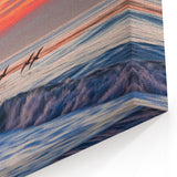 California Sunset Art - Birds Over Santa Barbara Ocean Coastal Scene