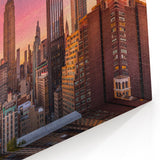 New York City Skyline Art - Sunset Over Empire State Building Decor