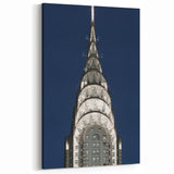 New York City Skyline Art - Illuminated Chrysler Building Wall Decor