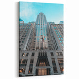 Historic Ellis Island Prints - Upward View of Chrysler Building Art Decor