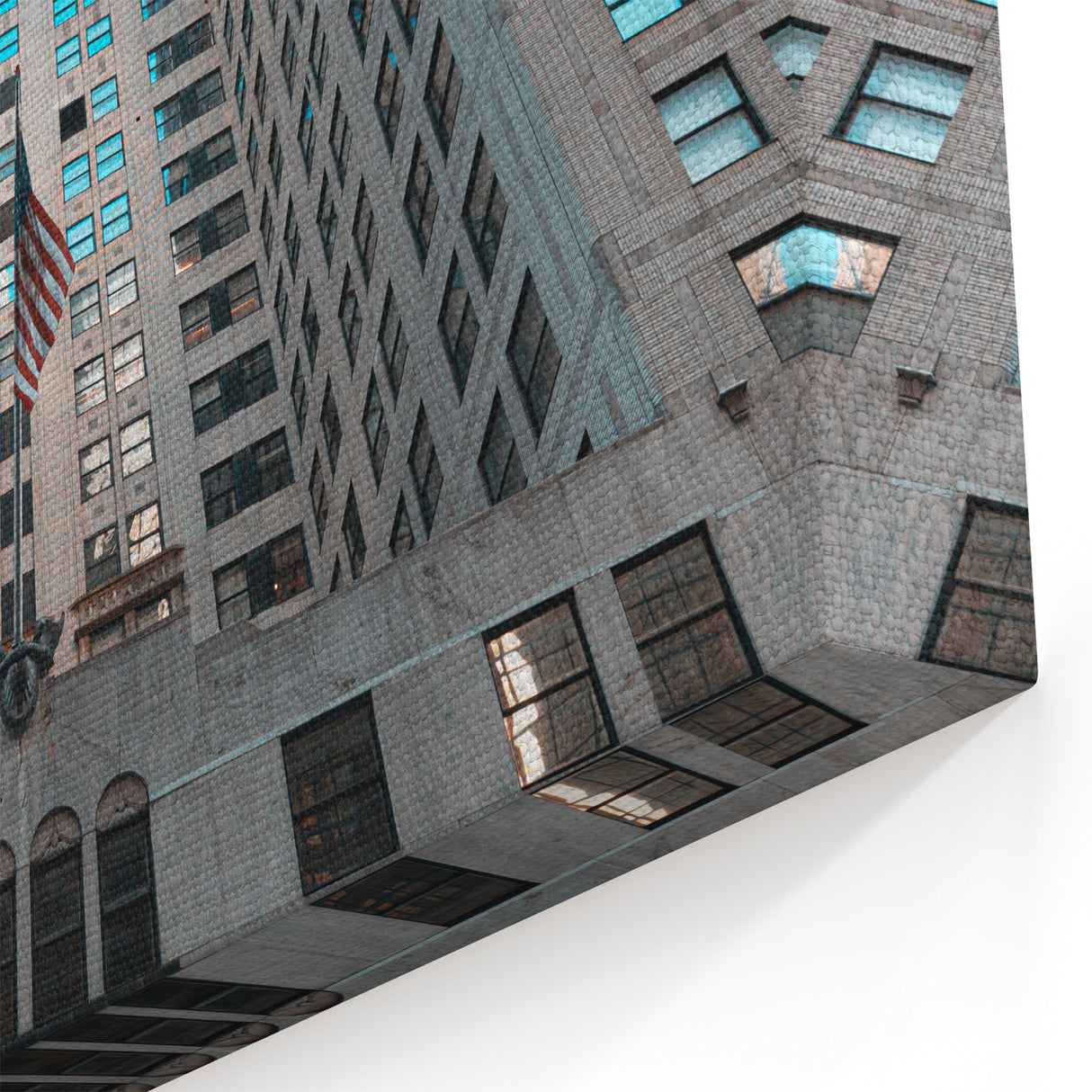 Historic Ellis Island Prints - Upward View of Chrysler Building Art Decor