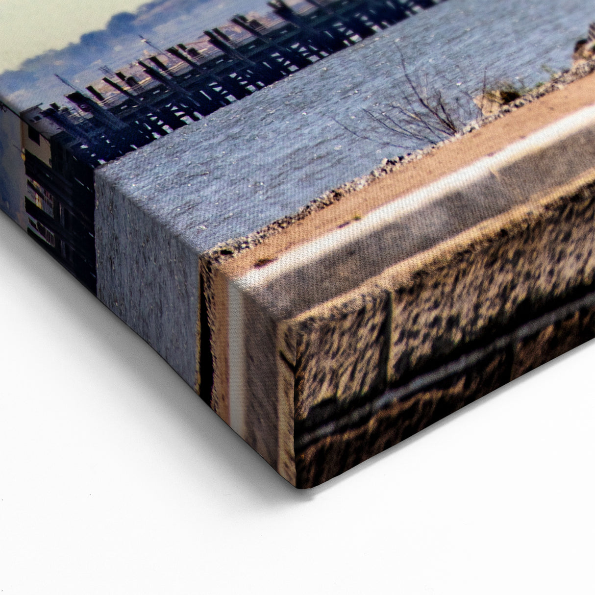 Historic Ellis Island - Statue of Liberty Wall Art at Vibrant Sunset