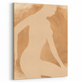 Minimalist Art Print – Elegant Silhouette in Earthy Tones