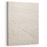 Abstract Minimalist Art – Flowing Line Pattern in Neutral Tones