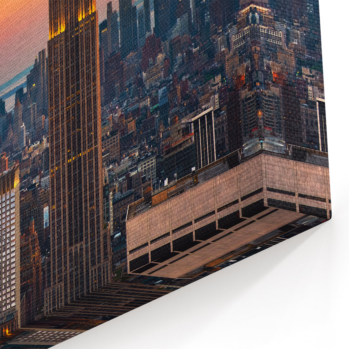 Empire State Building Wall Art - Manhattan Skyline Canvas Iconic NYC Print