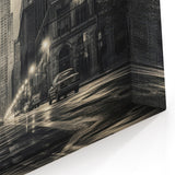 Empire State Building Wall Art - Black and White Urban Street NYC Decor