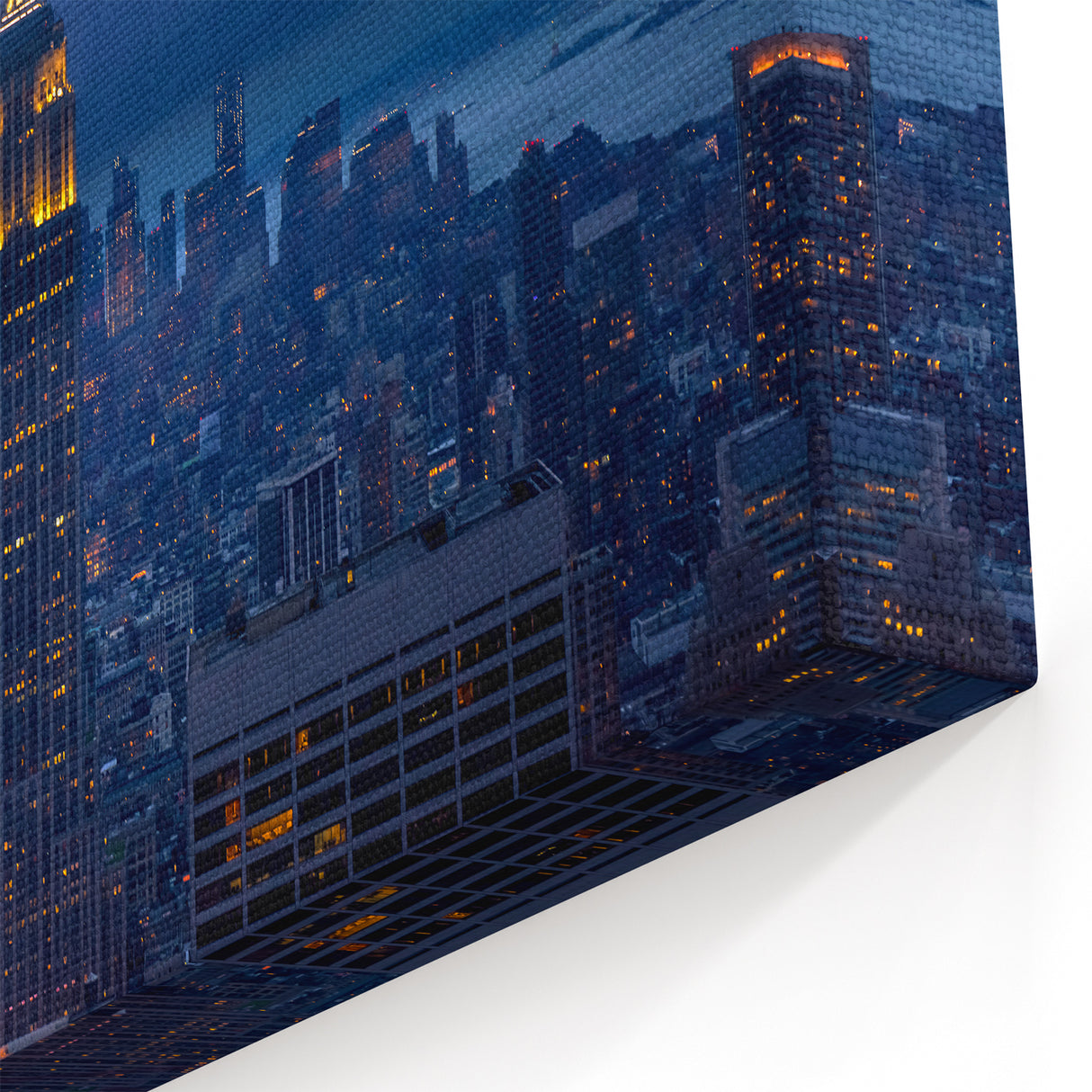 Empire State Building Wall Art - Manhattan Skyline Canvas NYC Night View
