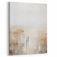 Minimalist Abstract Art – Subtle Landscape with Figures in Neutral Tones