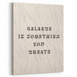Minimalist Quote Wall Art – "Balance is Something You Create" with Abstract Lines