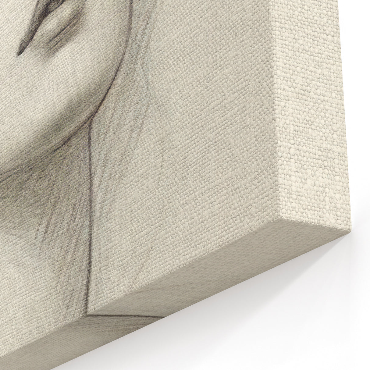 Minimalist Portrait Art – Elegant Pencil Drawing of a Woman