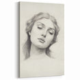 Minimalist Portrait Art – Graceful Pencil Drawing of a Woman