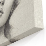 Minimalist Portrait Art – Graceful Pencil Drawing of a Woman