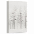 Minimalist Tree Sketch – Forest Scene in Soft Pencil Lines