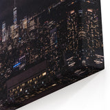 Empire State Building Wall Art - Manhattan Skyline Night Canvas NYC View