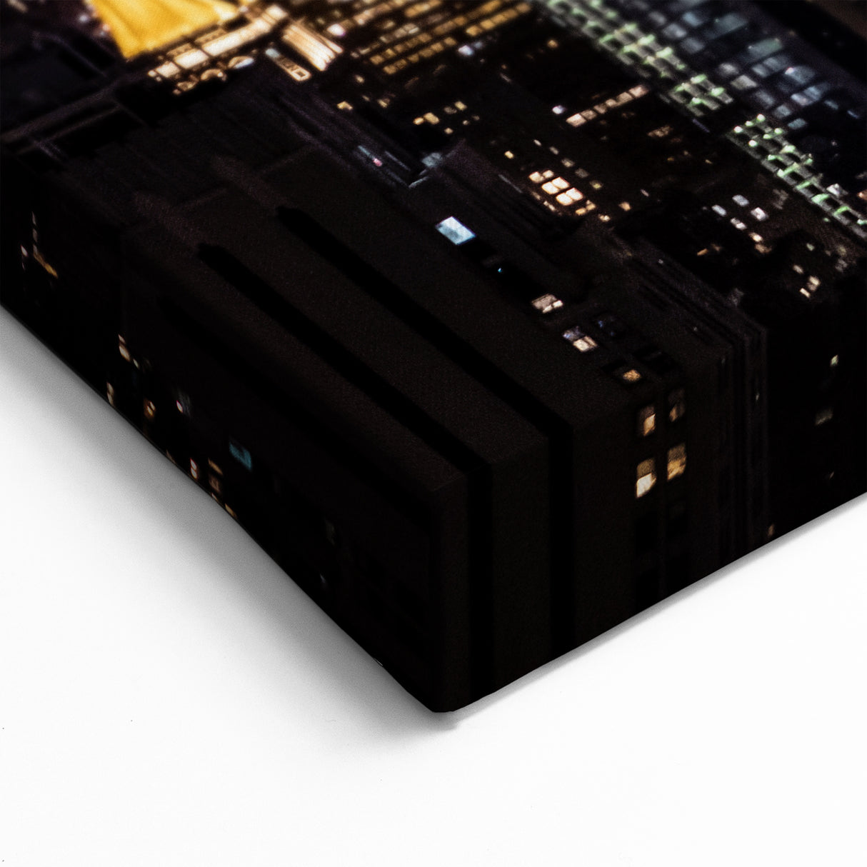 Empire State Building Wall Art - Manhattan Skyline Night Canvas NYC View