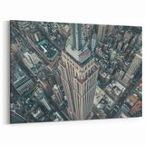 Iconic NYC Landmark Prints - Aerial Empire State Building Manhattan Art