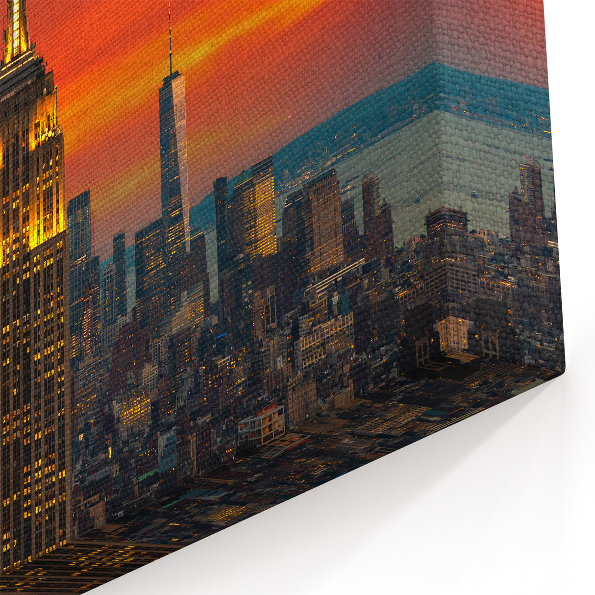Empire State Building Wall Art - New York City Skyline Sunset Canvas