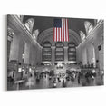 Grand Central Station Art - Iconic NYC Landmark in Black and White Canvas
