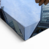 Grand Central Station Art - NYC Skyline with Eagle Sculpture Canvas