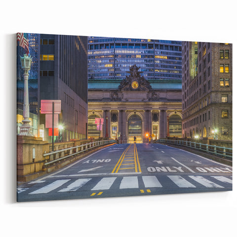 Grand Central Station Canvas - Iconic New York City Architecture at Dusk