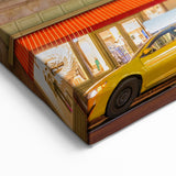 Grand Central Station Art - NYC Yellow Taxi Scene with Iconic Architecture