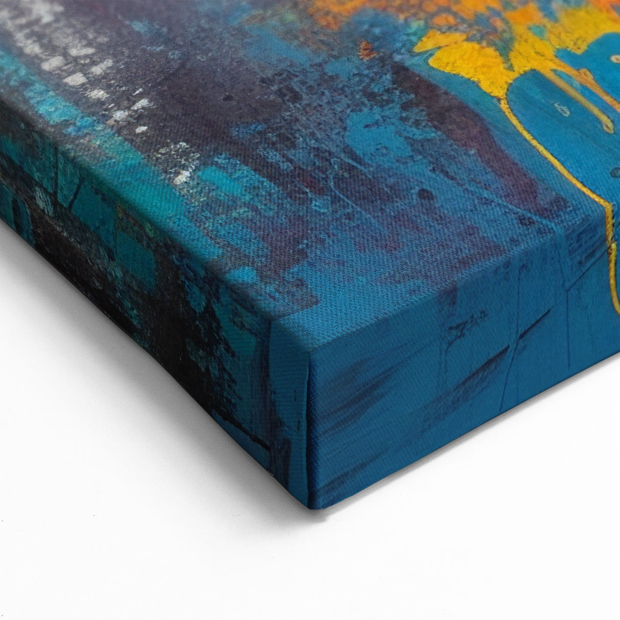 Abstract Manhattan Skyline Art - Colorful NYC Cityscape with Vibrant Hues