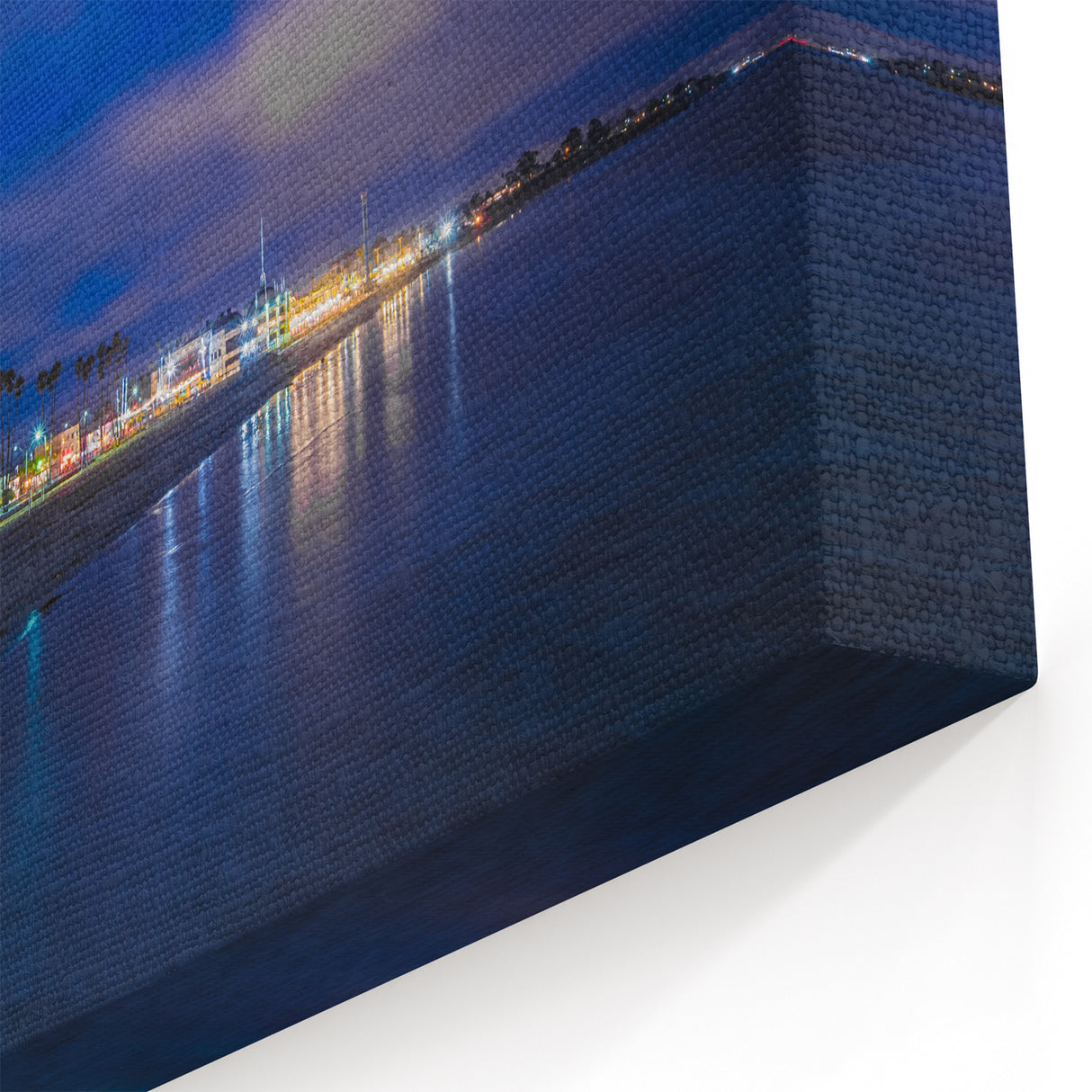 Santa Cruz Nightscape Wall Art - Coastal California Beach Canvas Prints