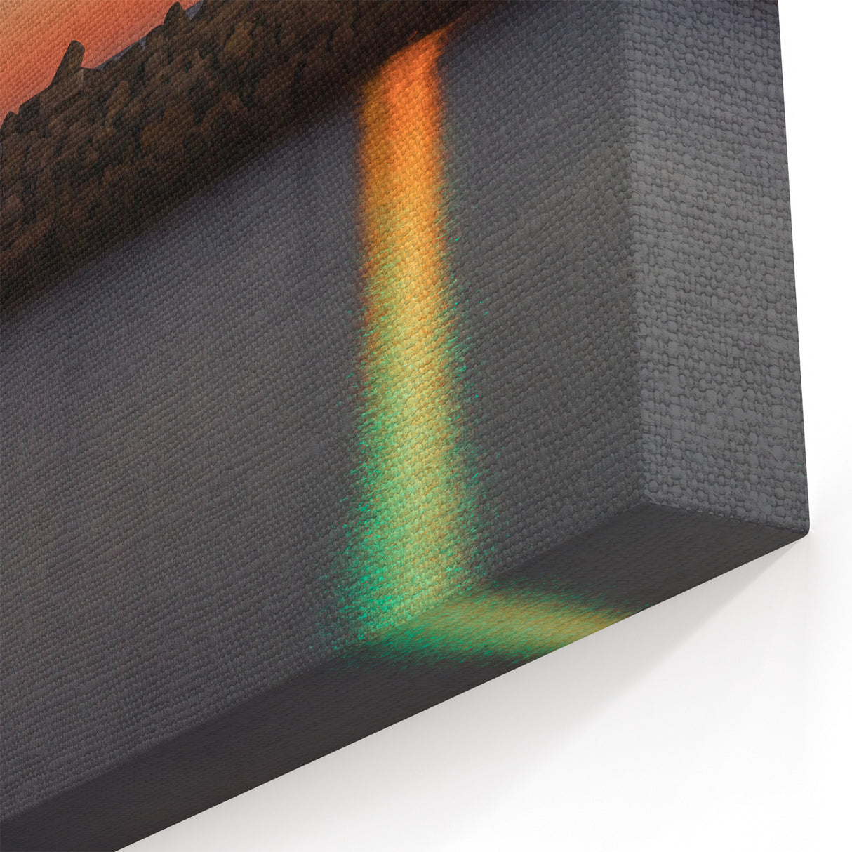 Santa Cruz Lighthouse Sunset Wall Art - California Coastal Canvas Prints